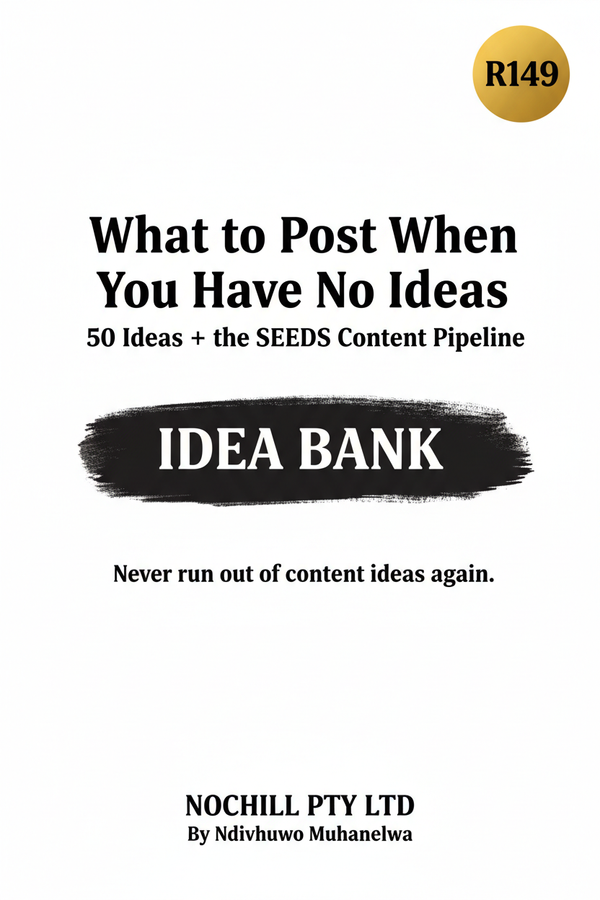 What to Post When You Have No Ideas — 50 Ideas + the SEEDS Content Pipeline