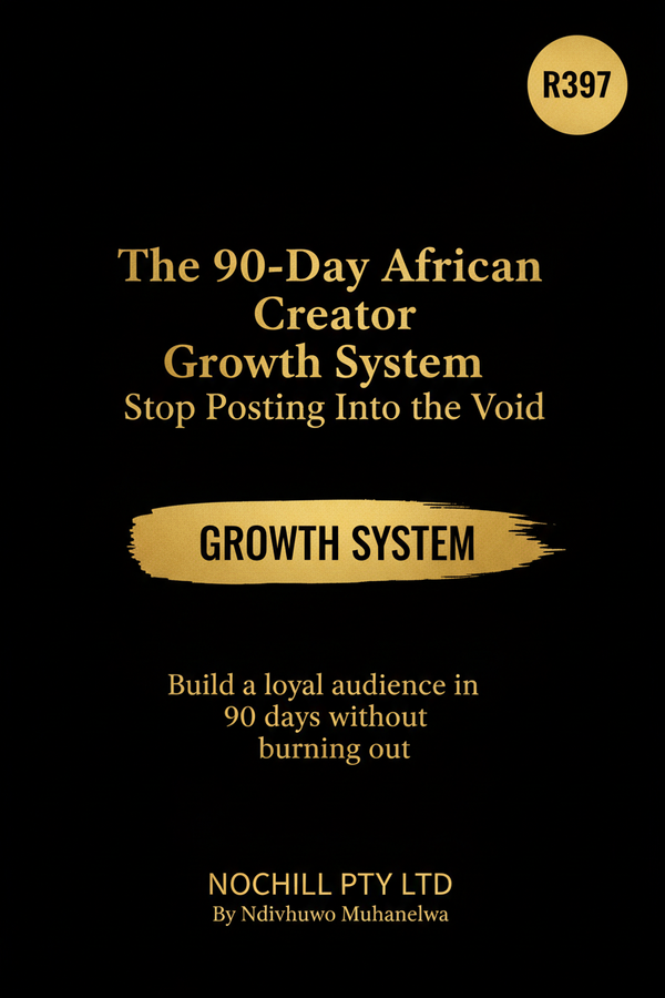 The 90-Day African Creator Growth System — Stop Posting Into the Void